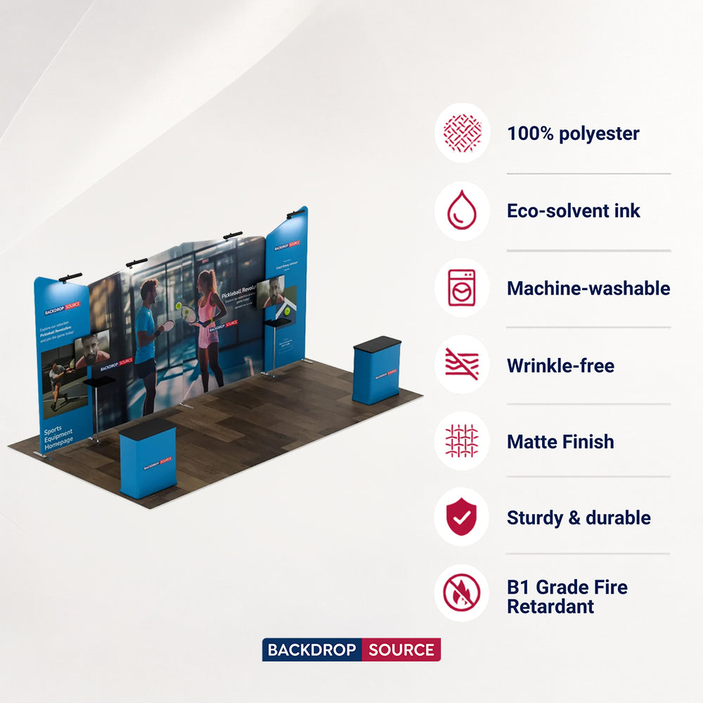 Tragbares Ausstellungsdisplay 6m x 3m – Modell 2