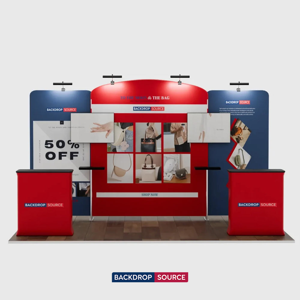 Tragbares Ausstellungsdisplay 6m x 3m – Modell 7