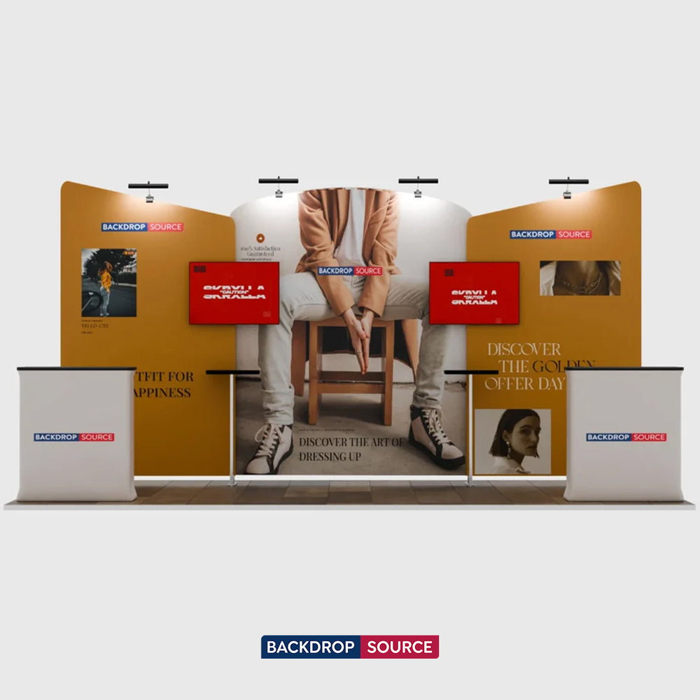 Tragbares Ausstellungsdisplay 6m x 3m – Modell 8