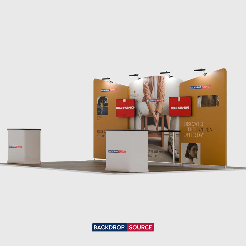 Tragbares Ausstellungsdisplay 6m x 3m – Modell 8