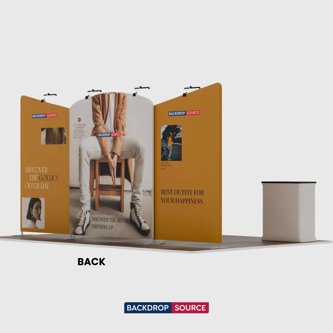Tragbares Ausstellungsdisplay 6m x 3m – Modell 8