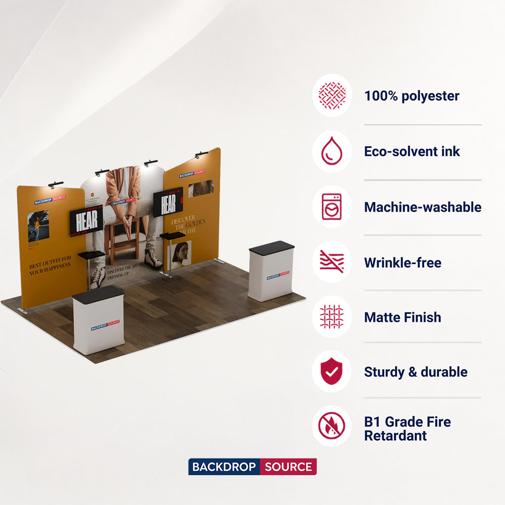 Tragbares Ausstellungsdisplay 6m x 3m – Modell 8