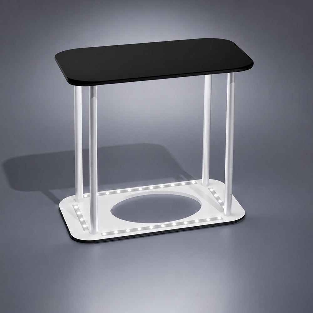 Hinterleuchtete hochwertige Stoff-Thekenpräsentation – 1m/1.2m/1.8m W
