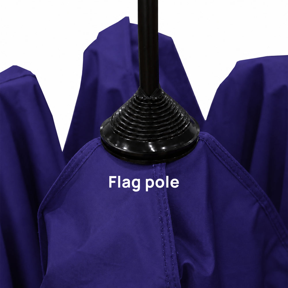 Bedruckte Stofffahne für die Spitze des Markisenzelts