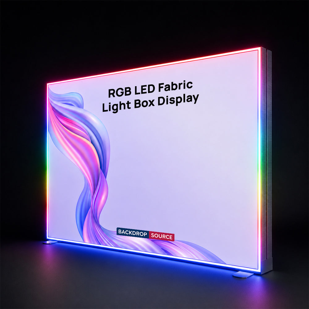 RGB-LED-Stoff-Leuchtkasten-Display