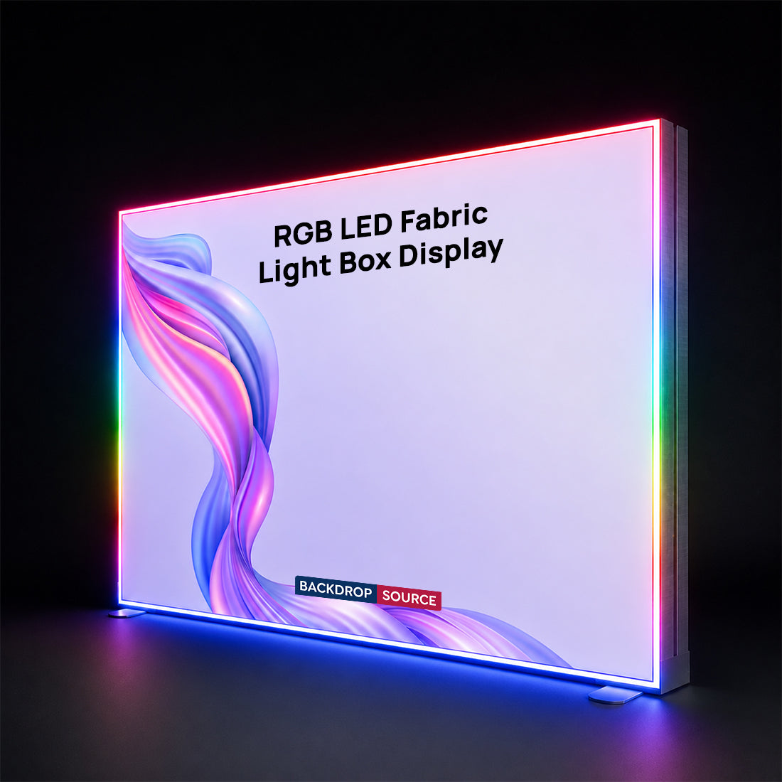 RGB-LED-Stoff-Leuchtkasten-Display