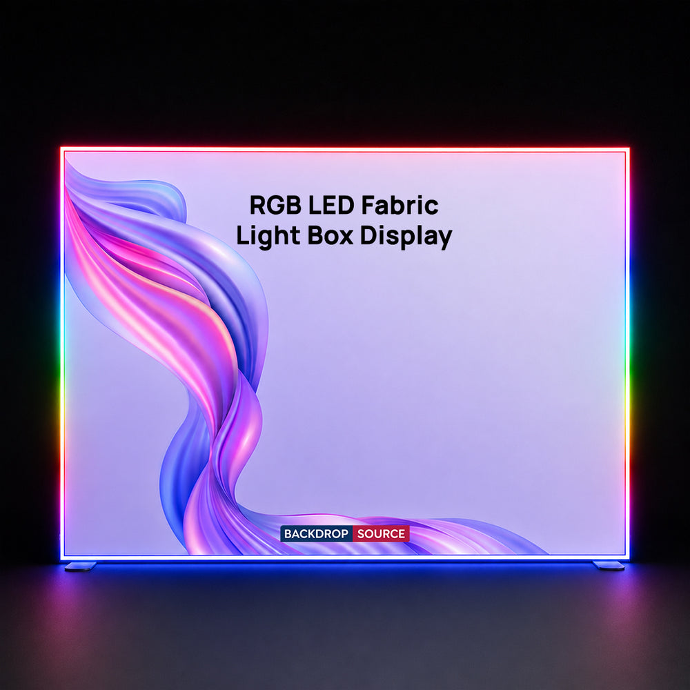 RGB-LED-Stoff-Leuchtkasten-Display