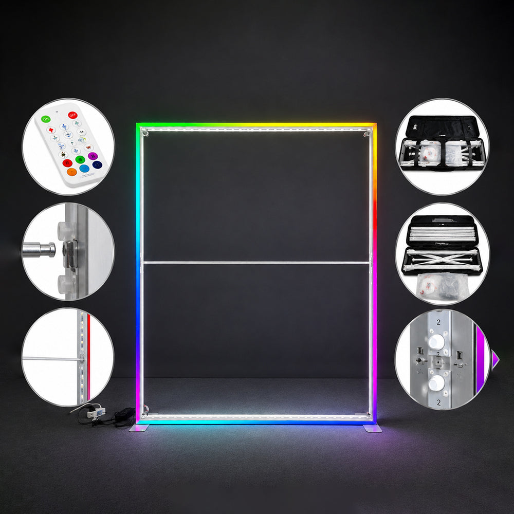 RGB-LED-Stoff-Leuchtkasten-Display