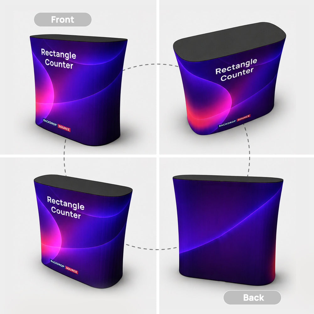 Rectangle Fabric Display Counter (For Podium & Booth Exhibitions)