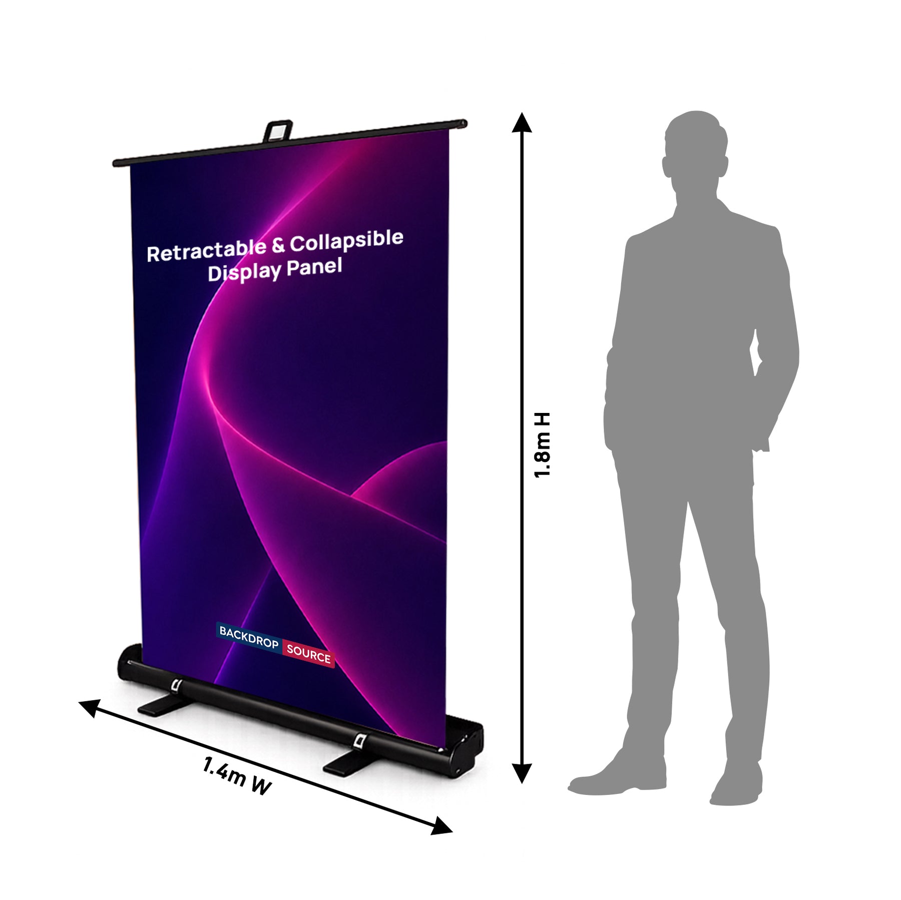 Custom Printed Fabric Retractable & Collapsible Display
