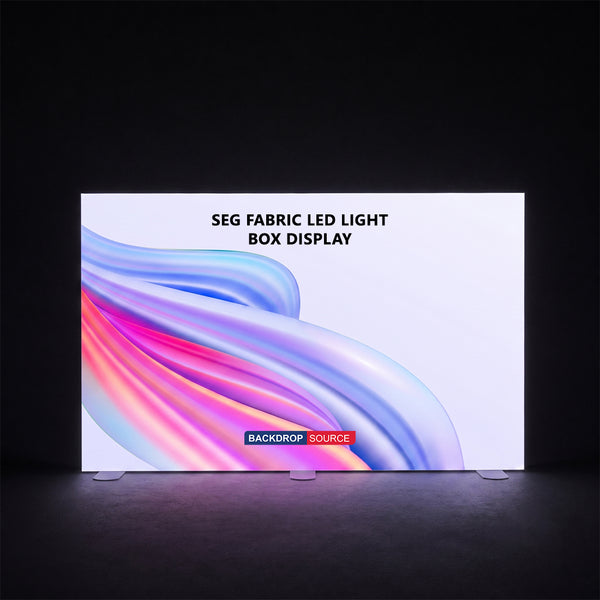 Rahmenlose SEG-Stoff-LED-Leuchtbox – 4m W x 2.5m H