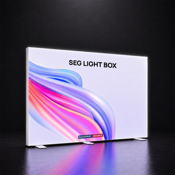 Rahmenloses SEG-Stoff-LED-Leuchtkastendisplay – 3m B x 2.5 H x 120mm T