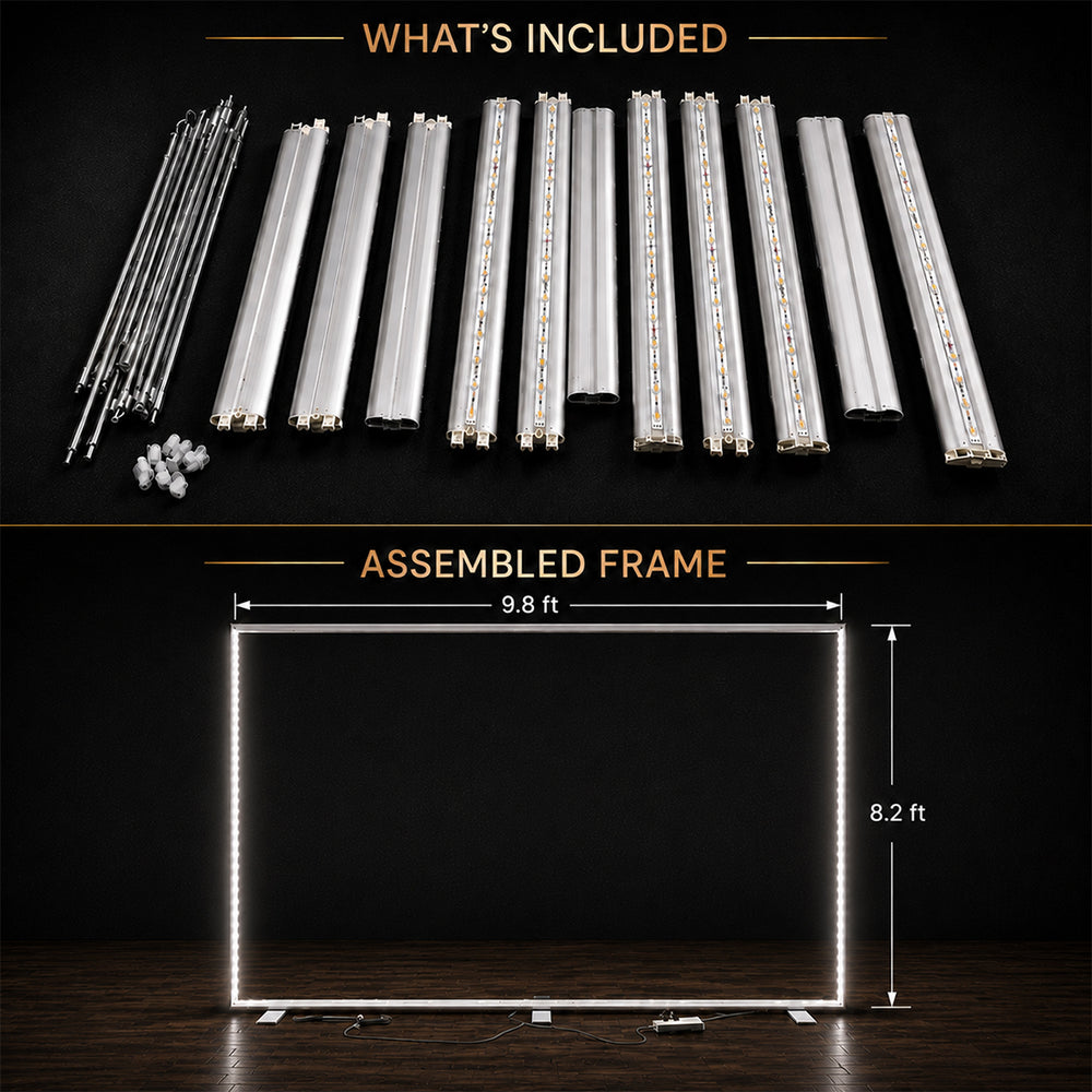 Rahmenloses SEG-Stoff-LED-Leuchtkastendisplay – 3m B x 2.5 H x 120mm T