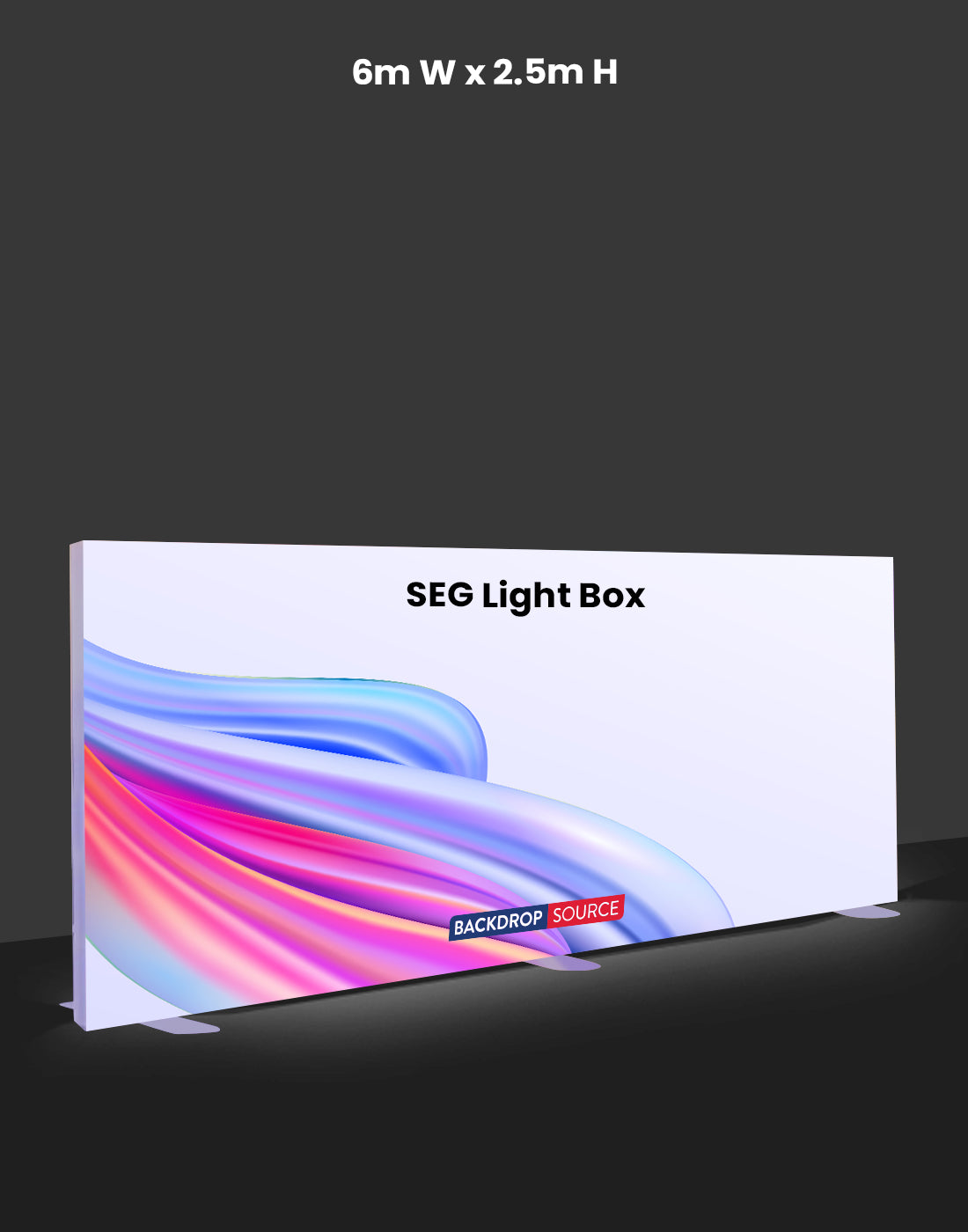 SEG Fabric LED Light Box - 6m W x 2.5m H