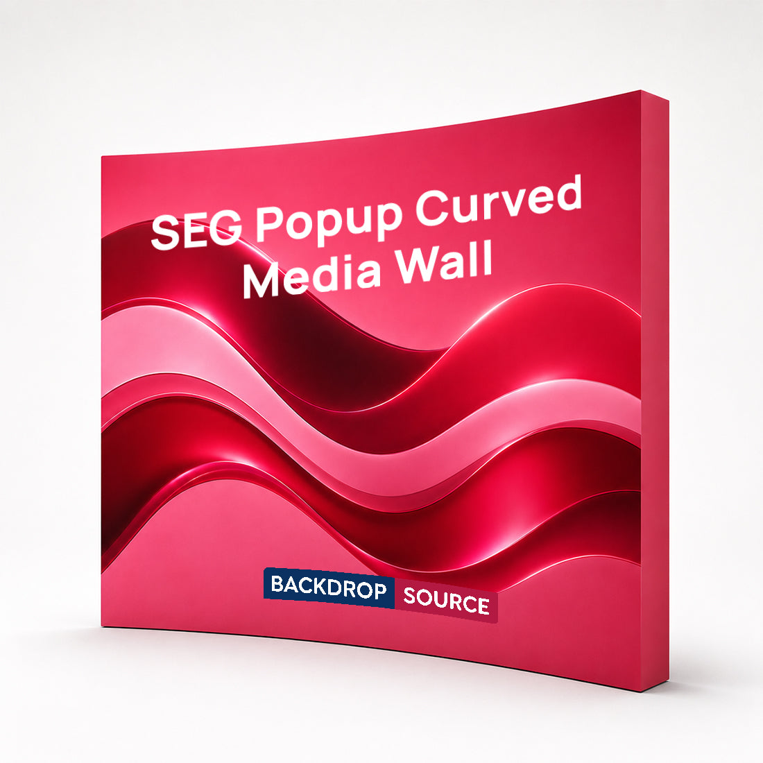 Gebogene SEG-Popup-Medienwand