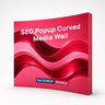 Gebogene SEG-Popup-Medienwand