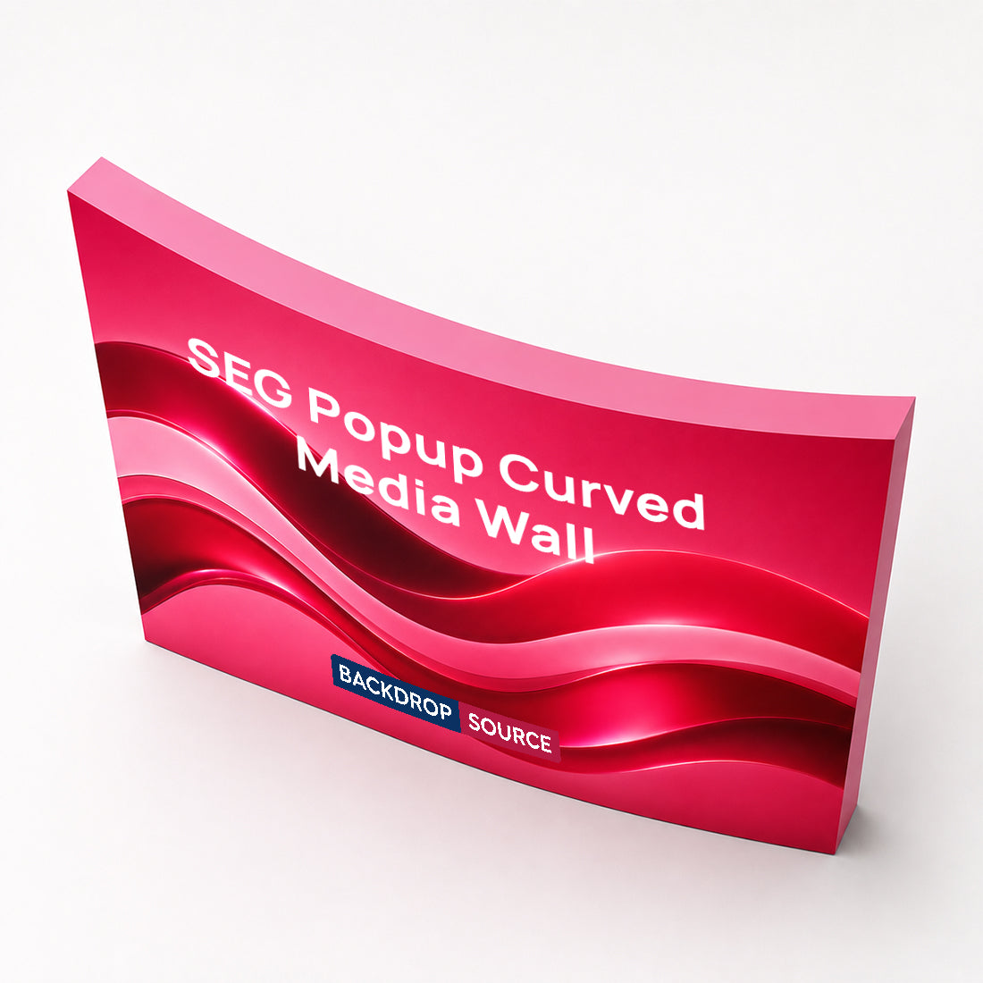 Gebogene SEG-Popup-Medienwand