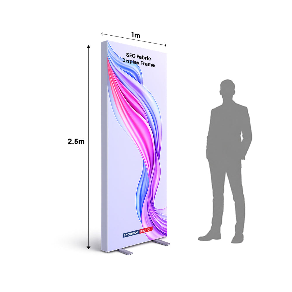 SEG-Spannstoff-Displayrahmen – Aluminiumprofil mit 120 mm Tiefe