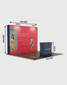 Gerades 3m x 3m Popup-Exhibit-Pro-3-in-1-Displayset mit Illume-Leuchten