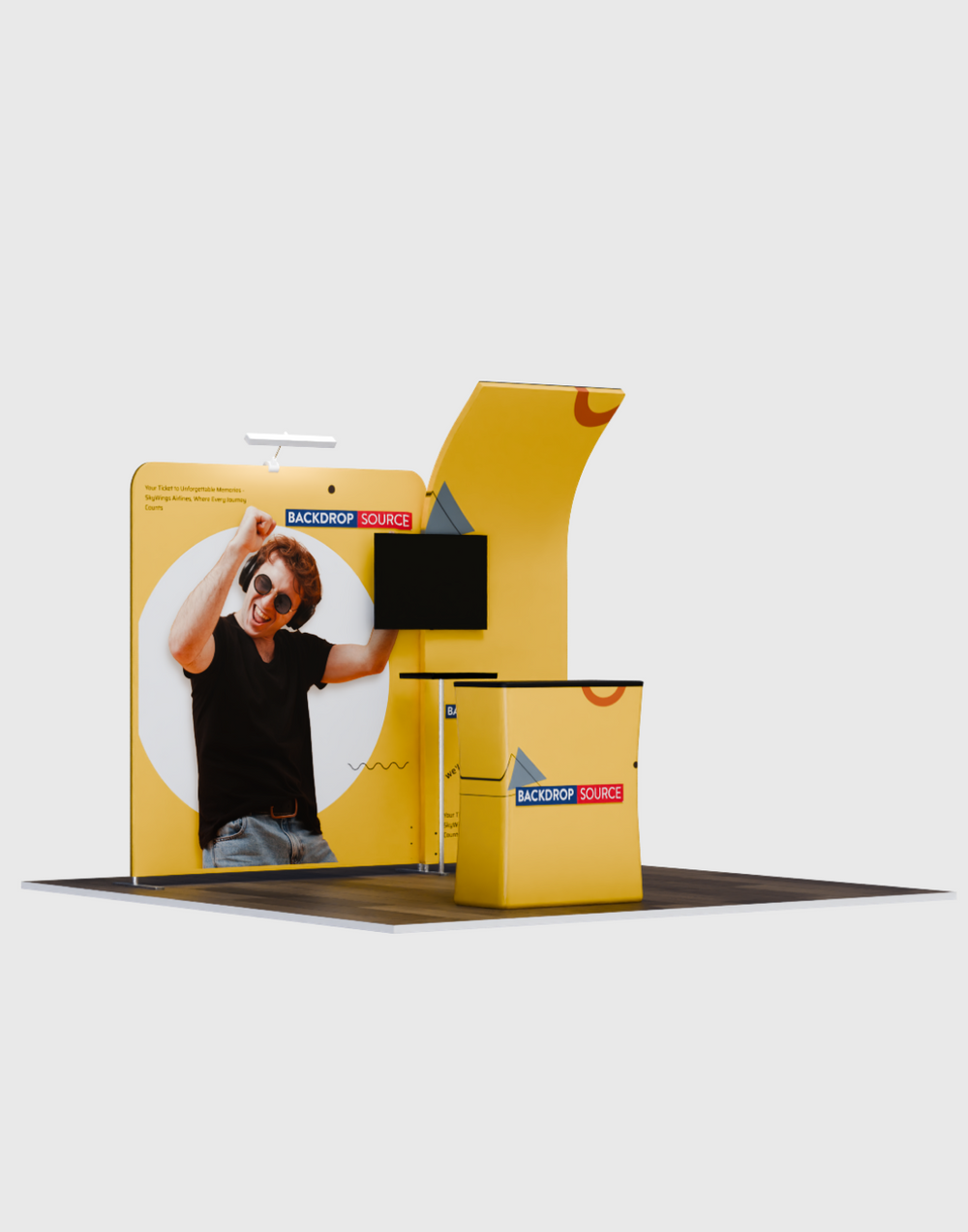 Tragbares Ausstellungsdisplay 3m x 3m – Modell 6