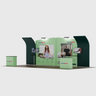 Tragbares Ausstellungsdisplay 6m x 3m – Modell 3