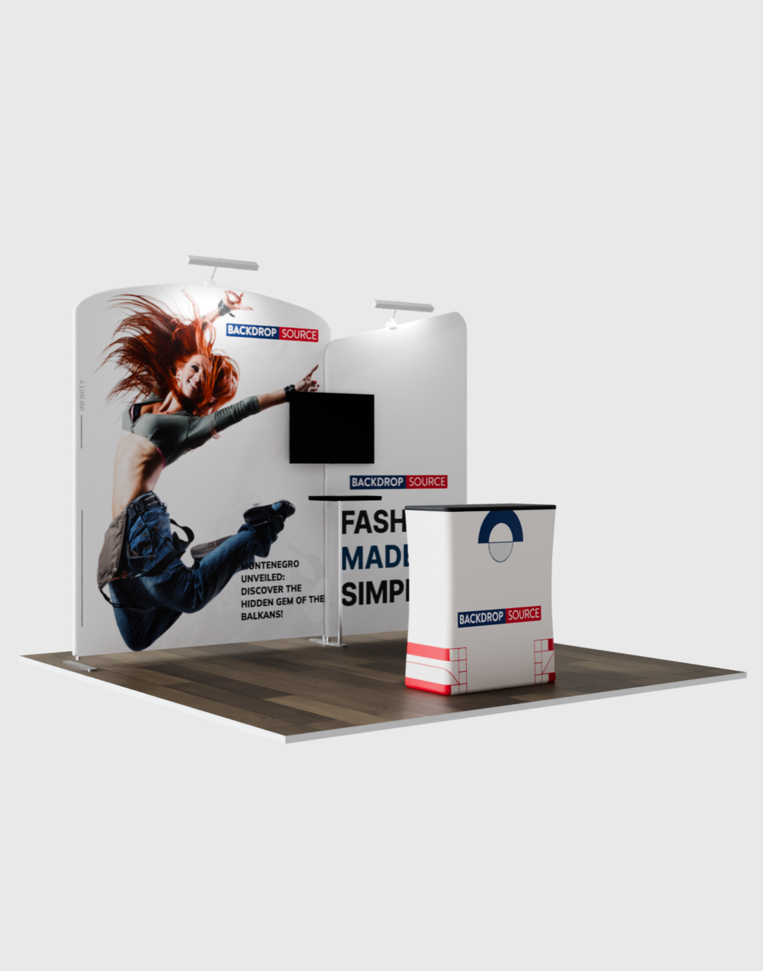 Tragbares Ausstellungsdisplay 3m x 3m – Modell 5