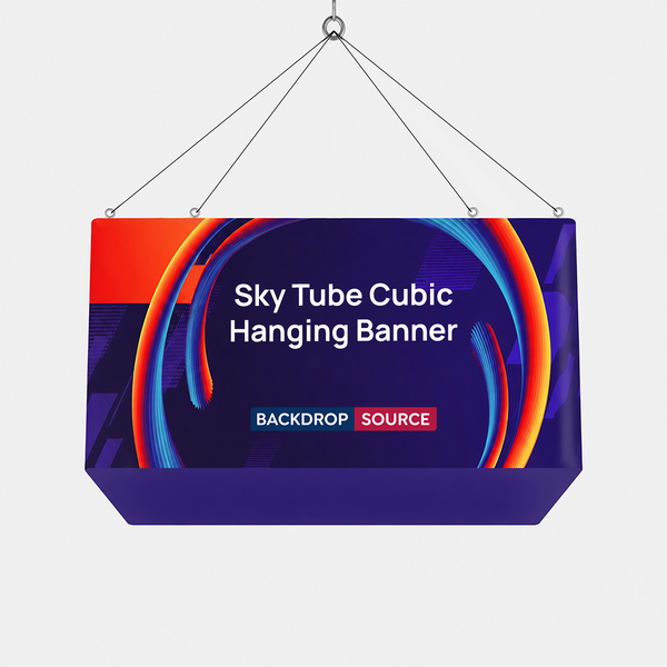 Sky-Tube-Würfelbanner zum Aufhängen
