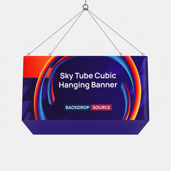 Sky-Tube-Würfelbanner zum Aufhängen