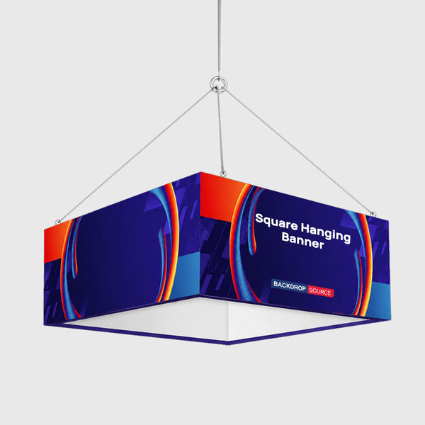 Hängendes quadratisches Sky-Tube-Banner