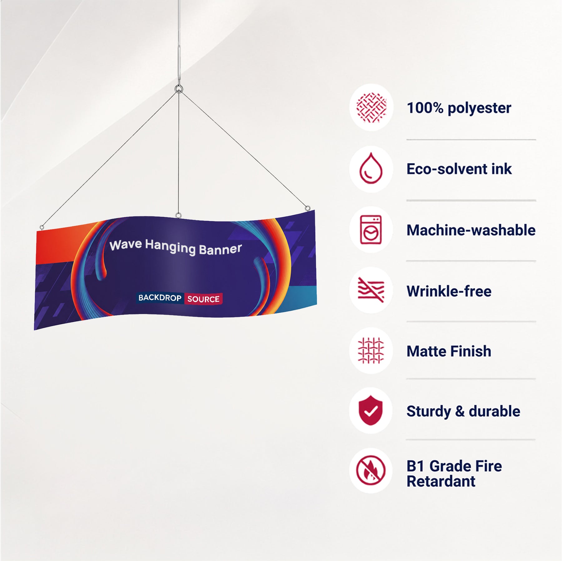 Sky Tube Wave Hanging Banner