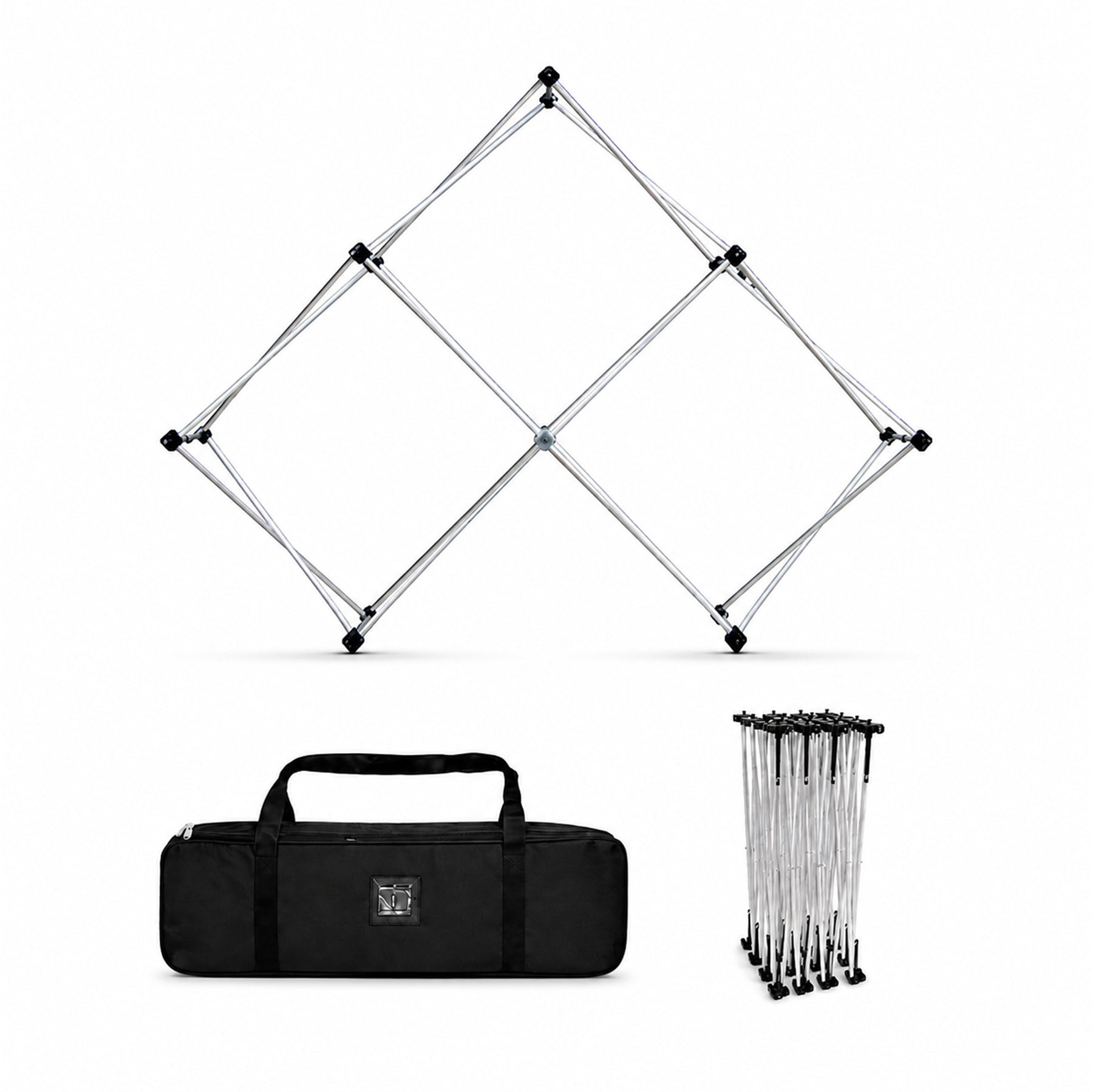 Kleines dreieckiges Stoff-GeoMetrix-Pop-up-Rasterdisplay