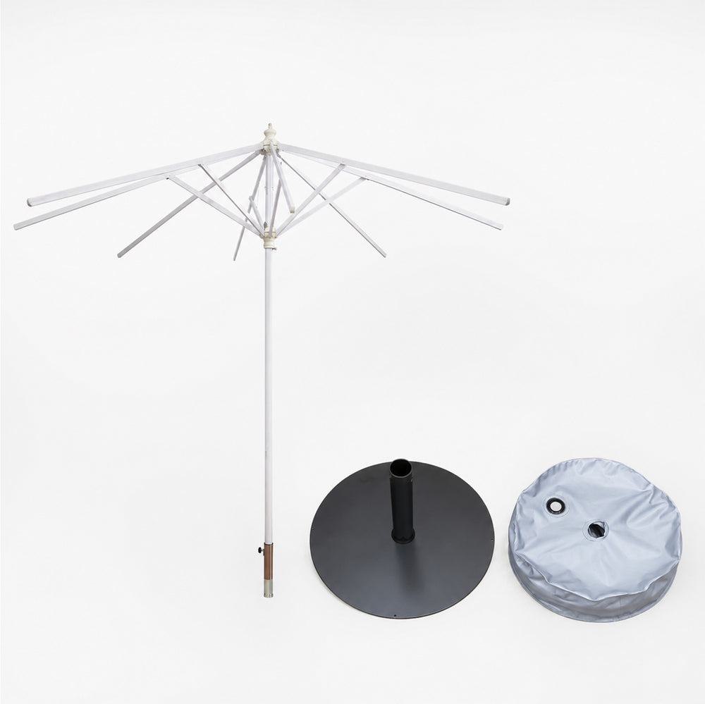 Quadratische Marktschirme mit Volants – 3m x 3m