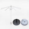 Quadratische Marktschirme mit Volants – 3m x 3m