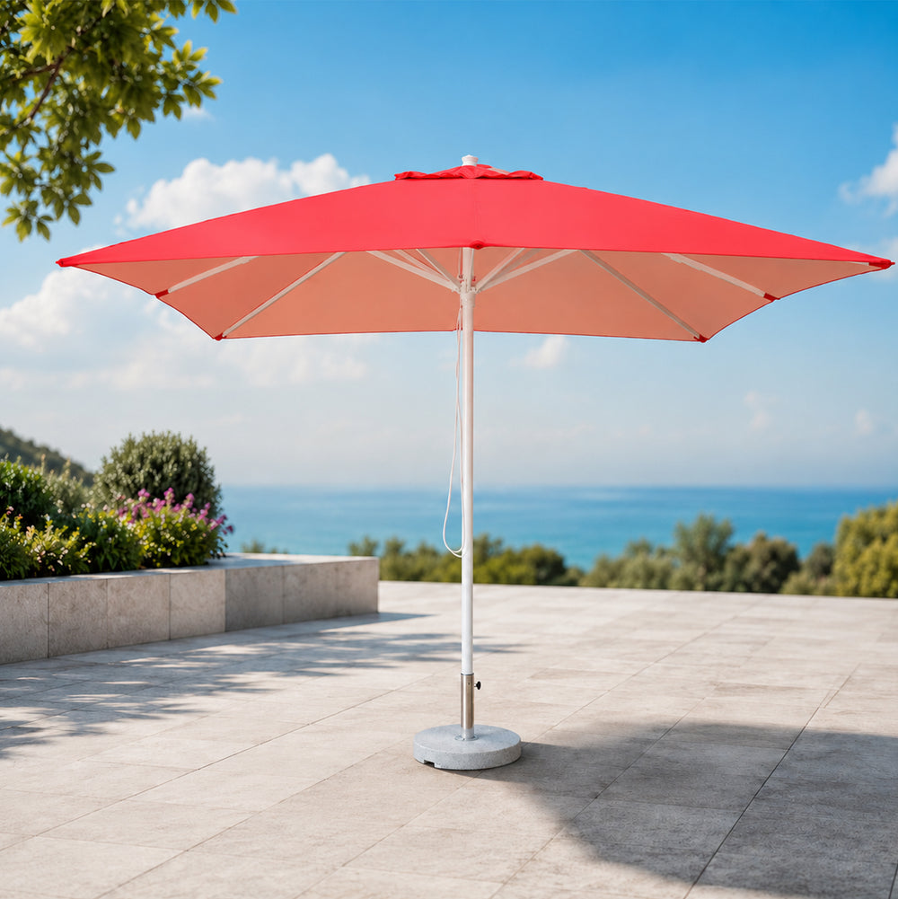 Quadratische Marktschirme – 3m x 3m