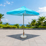 Quadratischer Sonnenschirm für die Terrasse mit Volants – 2m x 2m