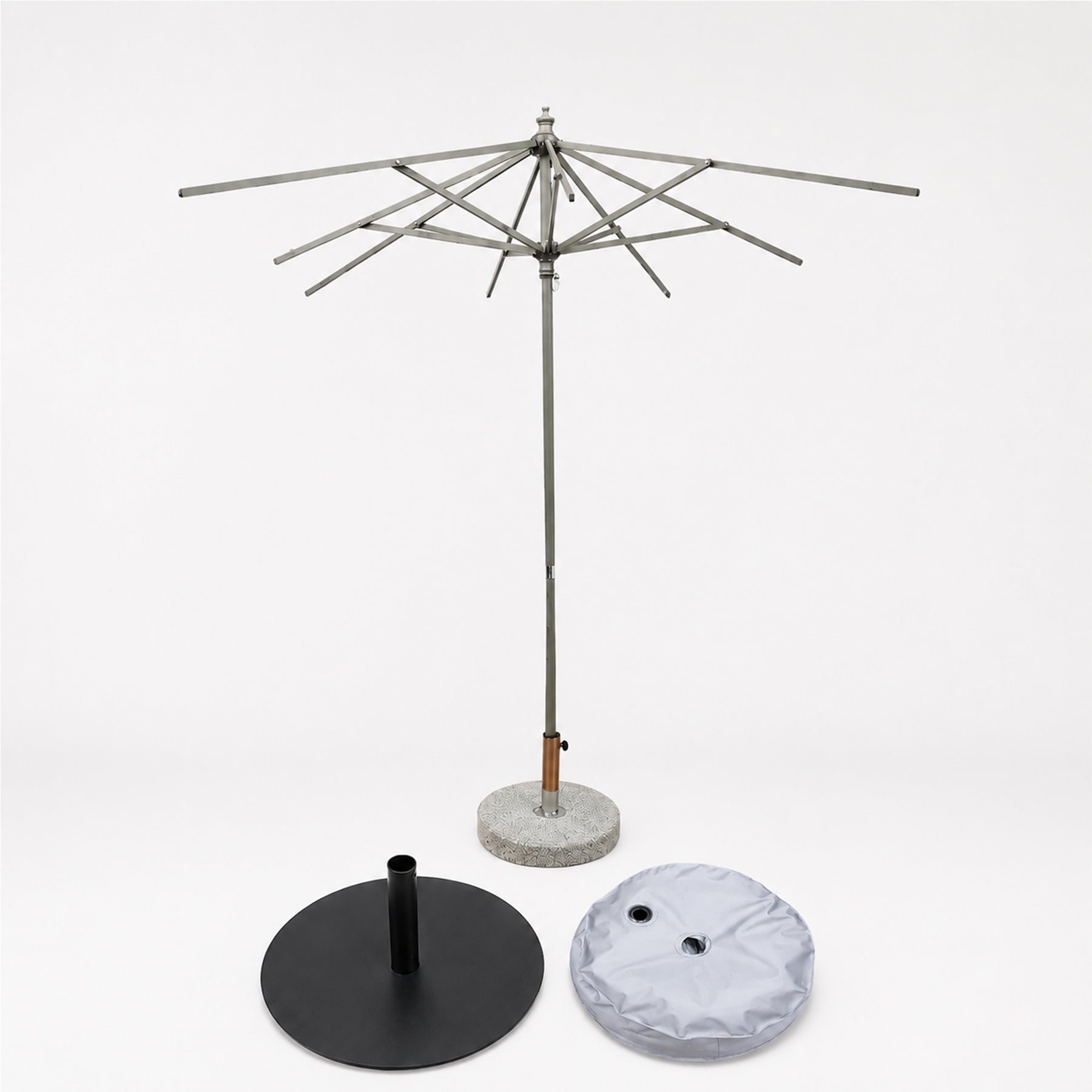 Quadratischer Sonnenschirm für die Terrasse – 2m x 2m