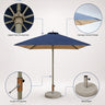 Quadratischer Sonnenschirm für die Terrasse – 2m x 2m