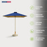 Quadratischer Sonnenschirm für die Terrasse – 2m x 2m