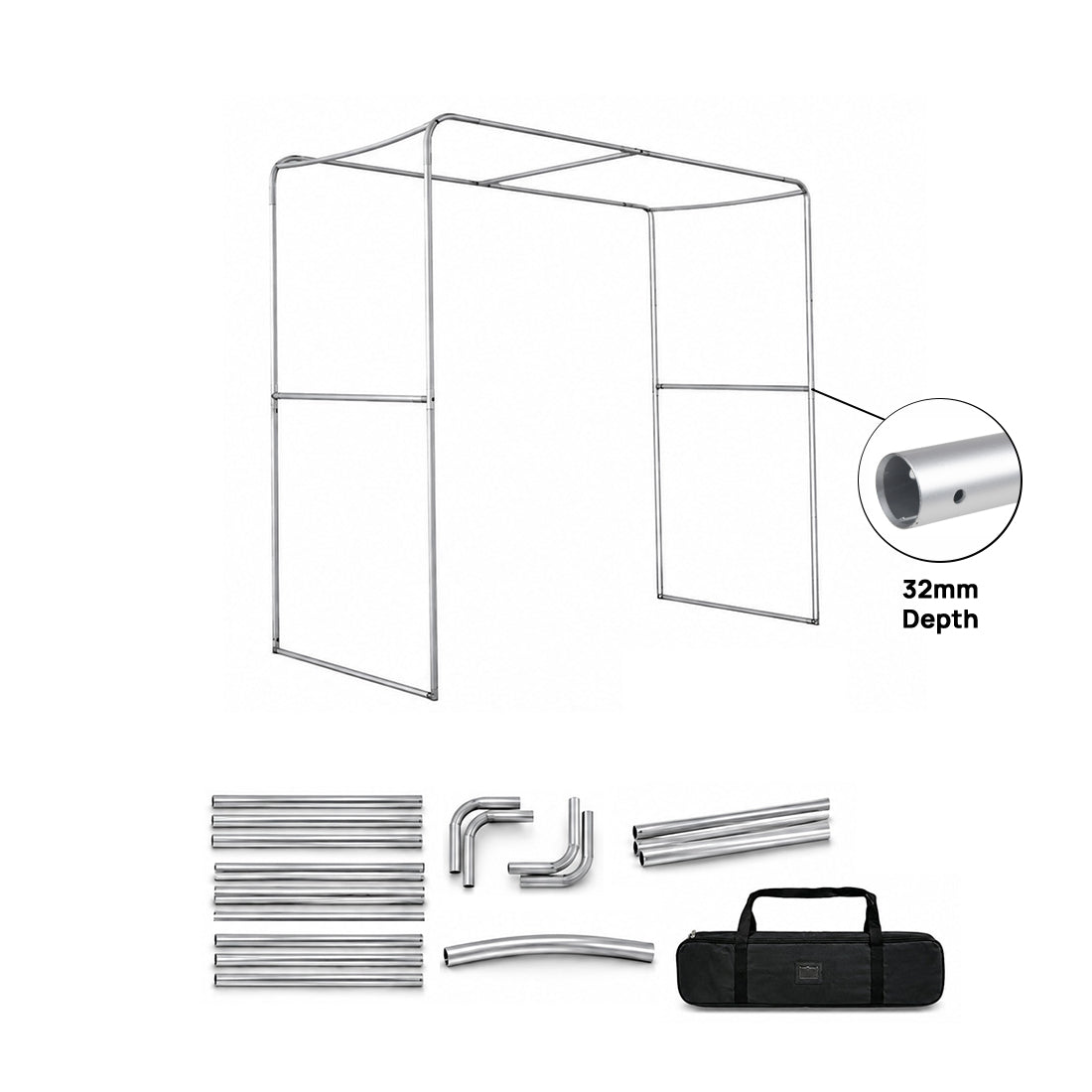 Quadrat Form Spannung Stoff Anzeige Bogen