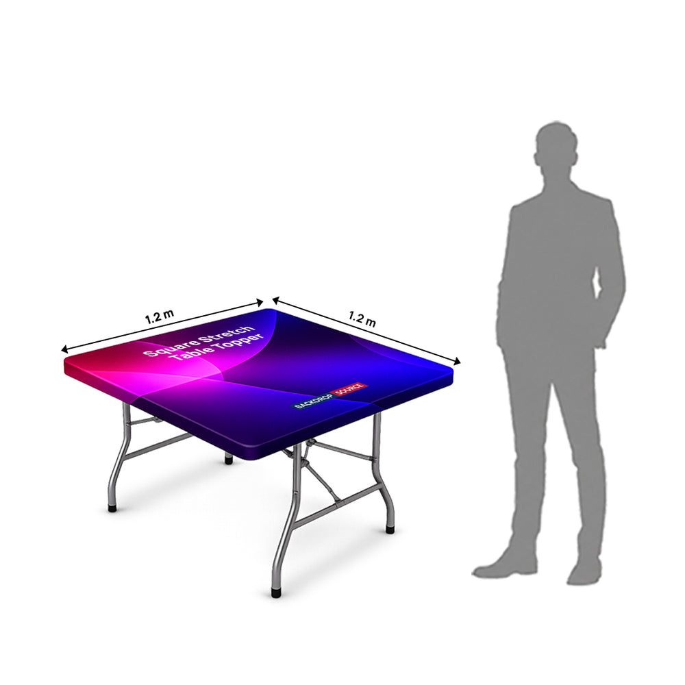 Quadratische Stretch-Tischauflage