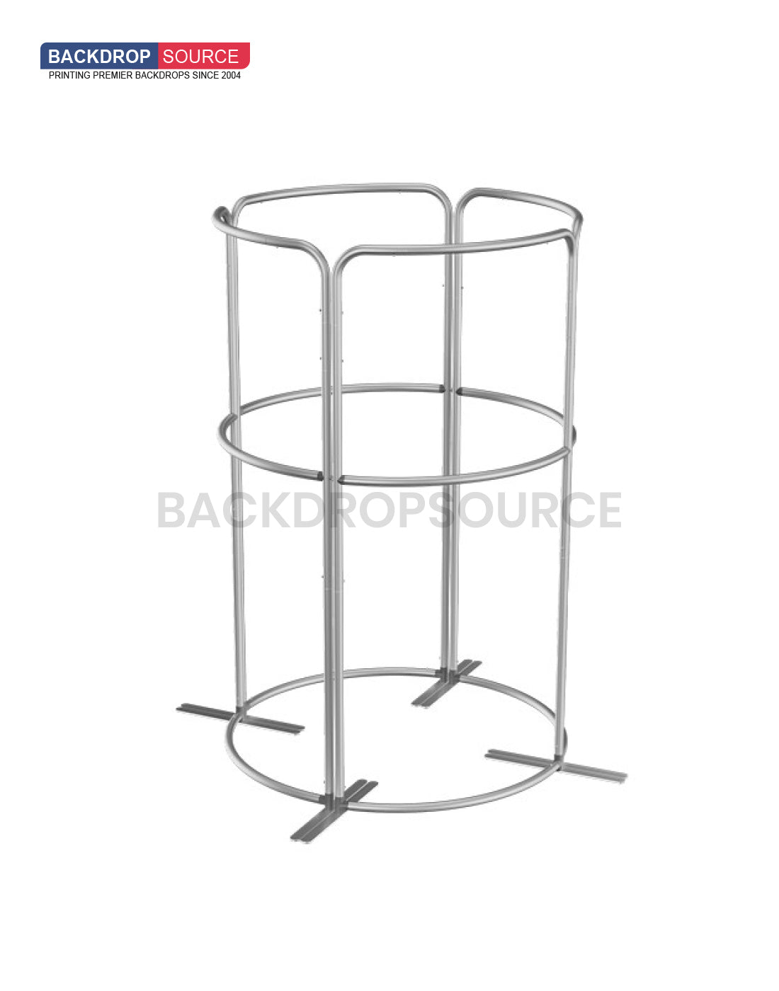 Magnetisches Stoff-Messestandsystem – Modell 1 (2m x 2m)