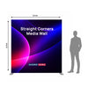 Portable Straight Media Wall – Square Corners