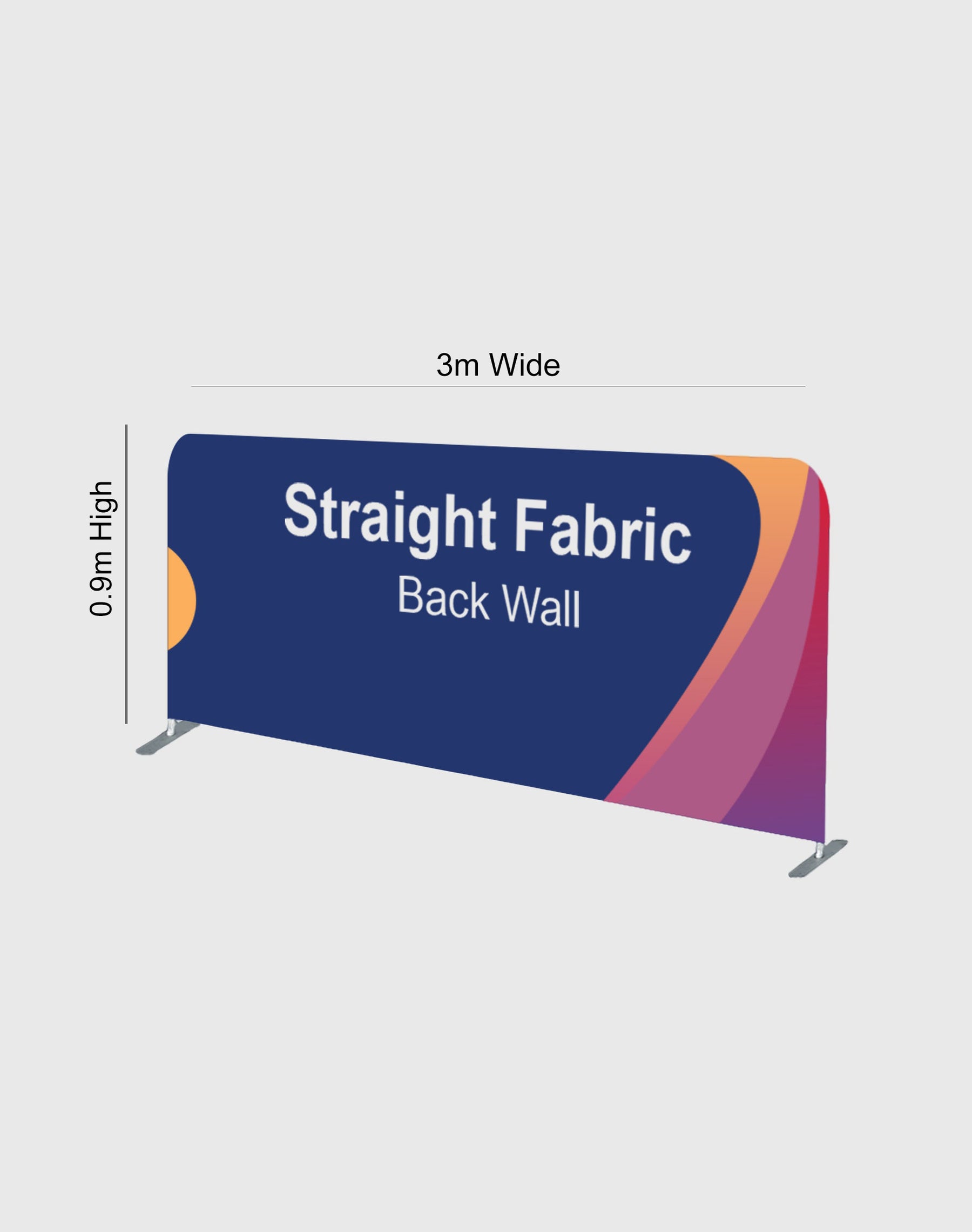 Ultimatives 3m x 3m Messestand-Set mit Rückwand, Seitenwänden, Theke und Beleuchtung