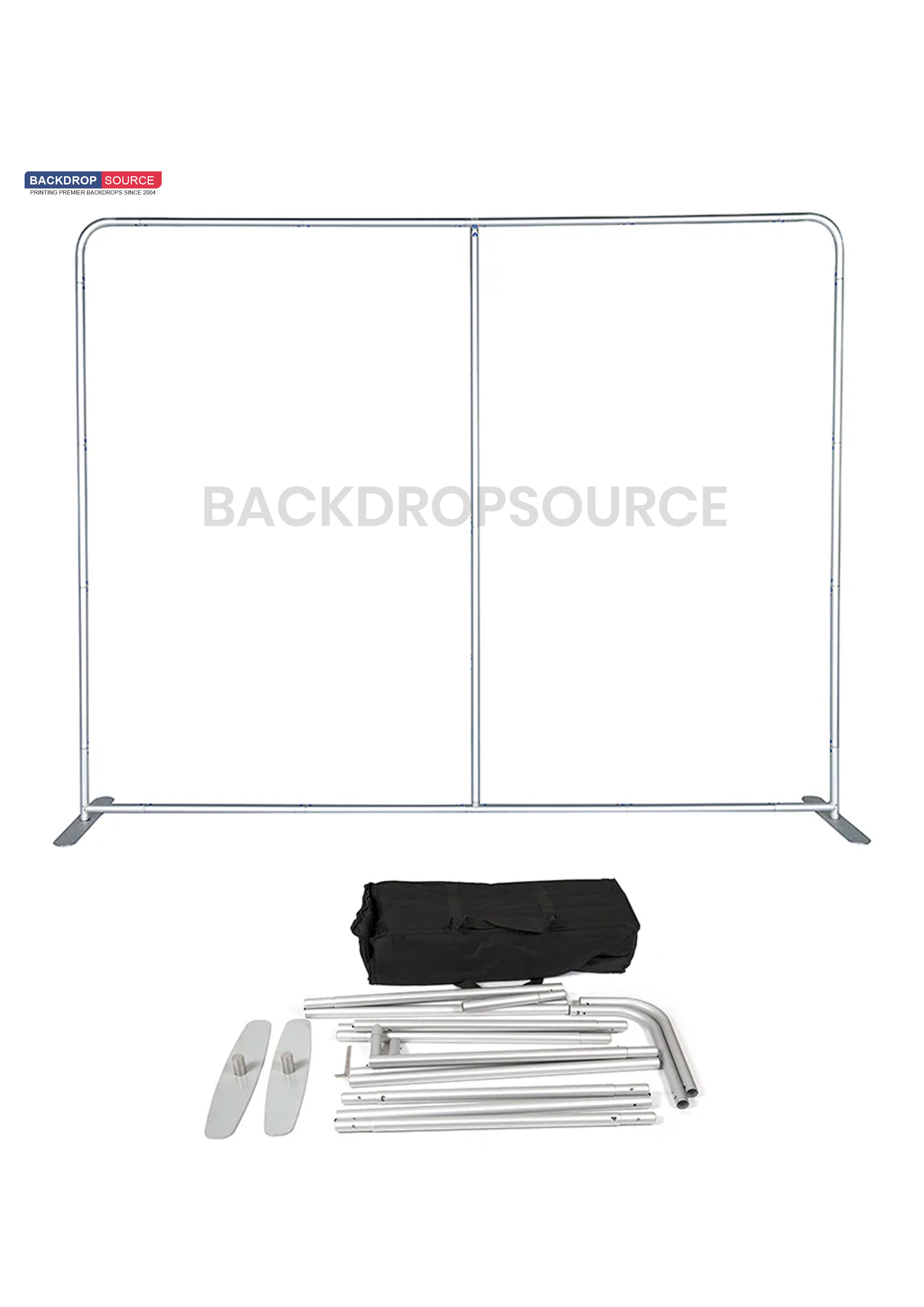 Modular Straight Tension Display with Neon Lights