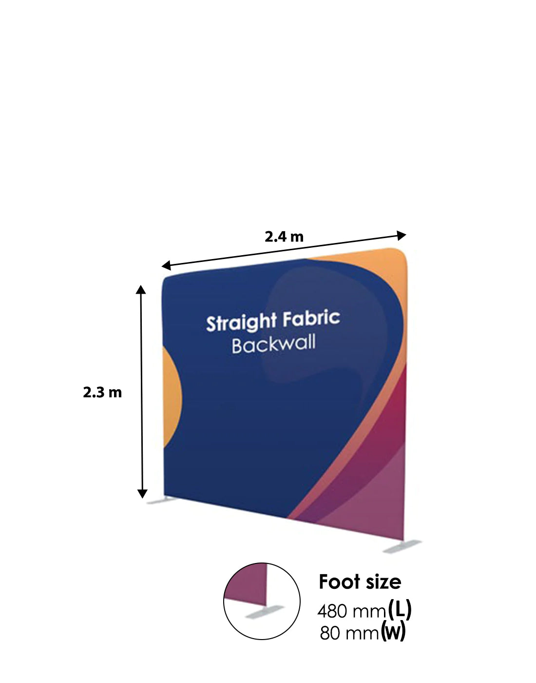 Medienwandhintergrund aus geradem Spannungsgewebe