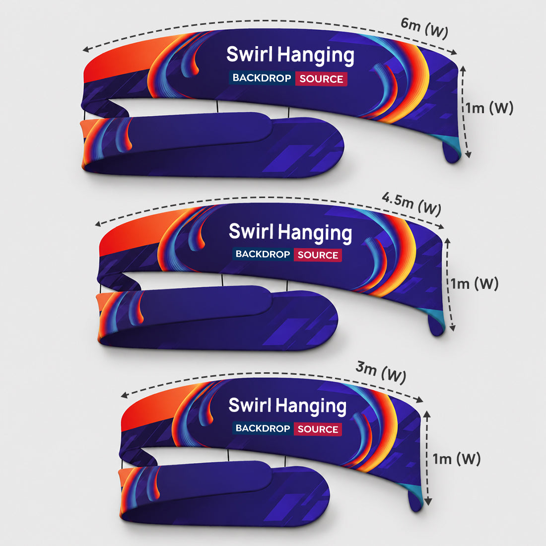 Hängendes Wirbel-Banner