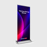 Tropfenförmiges Textil-Roll-up-Banner