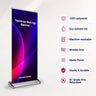 Tropfenförmiges Textil-Roll-up-Banner