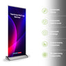 Tropfenförmiges Textil-Roll-up-Banner