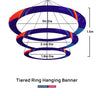 Ringbanner mit mehreren Ebenen zum Aufhängen